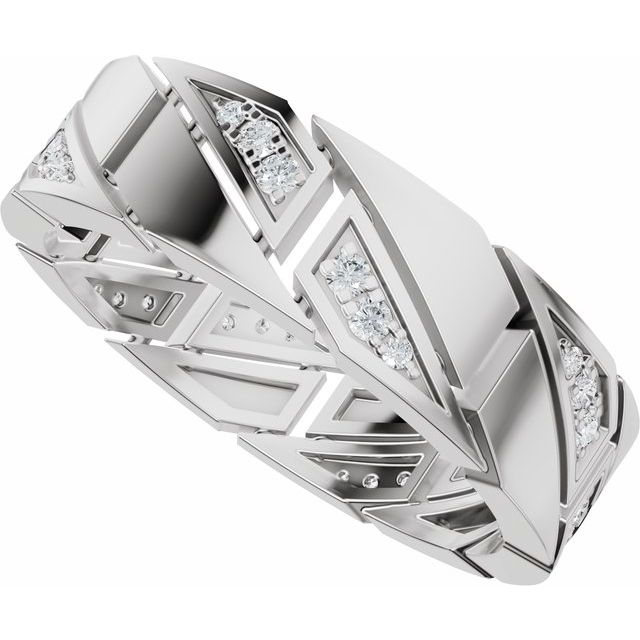 Alliansering i 14 kt hvitt gull med laboratoriedyrket diamant, 0,25 ct totalt fra Smykke24