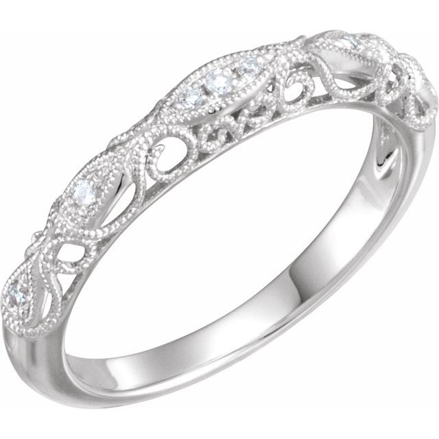 Diamantring i gull eller platina – modell 69805 – platina – Naturlige diamanter – Rund 1,55 mm · 0,2 ct totalt · 13 steiner