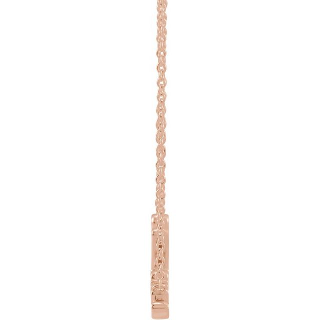 «Believe»-halskjede i 14 kt roségull, 40,6 cm fra Smykke24