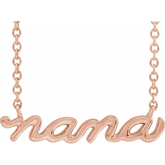 «Nana»-halskjede i 14 kt roségull, 45,7 cm fra Smykke24