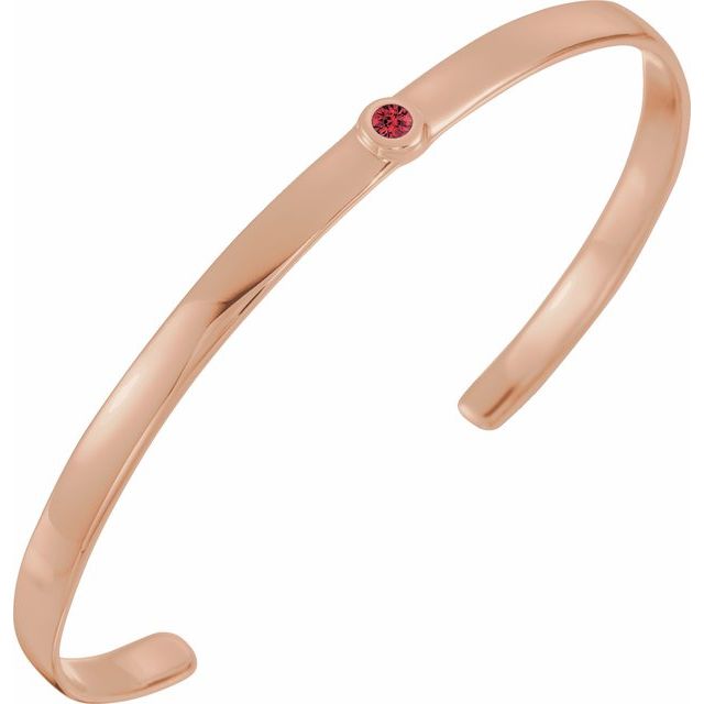 Åpent armbånd – 14K roségull fra Smykke24