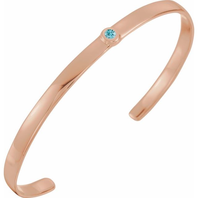 Åpent armbånd – 14K roségull fra Smykke24