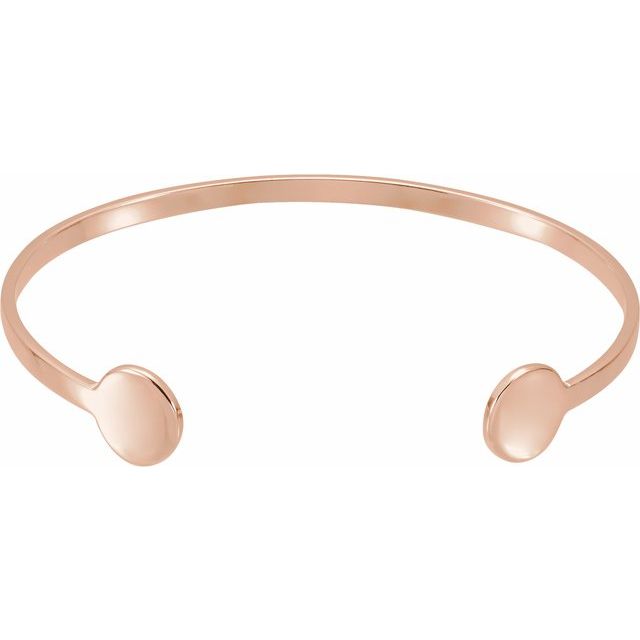 Åpent armbånd – 14K roségull fra Smykke24