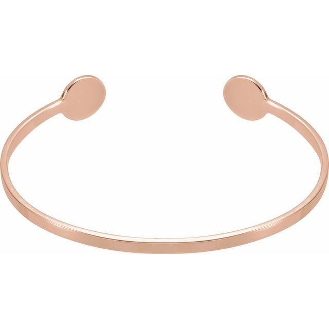 Åpent armbånd – 14K roségull fra Smykke24