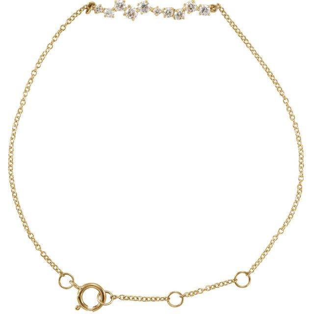 Armbånd med stav – 14K gult gull fra Smykke24