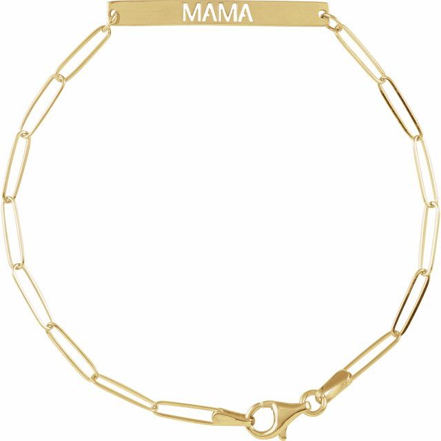 Armbånd med stav – 14K gult gull fra Smykke24