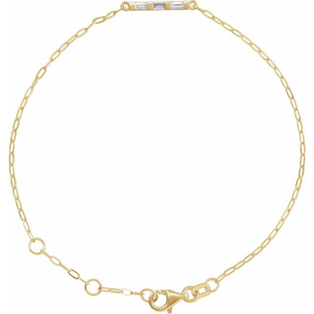 Armbånd med stav – 14K gult gull fra Smykke24