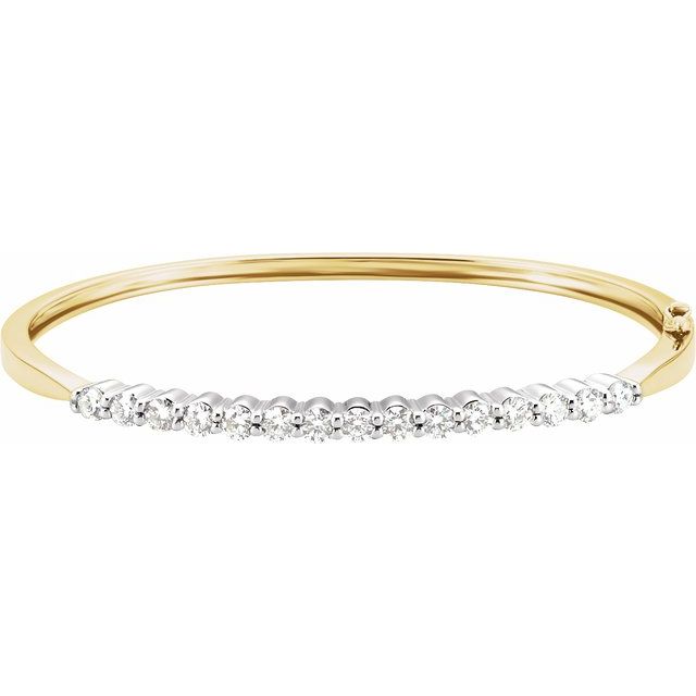 Armring – 14K gult og hvitt gull fra Smykke24