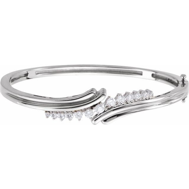 Armring – 14K hvitt gull fra Smykke24