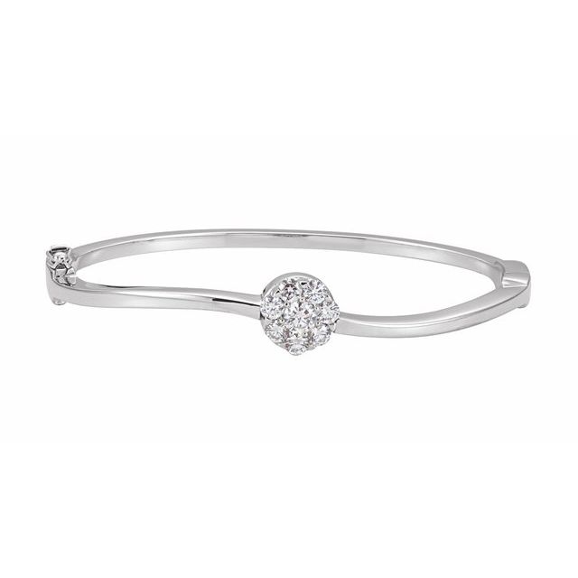 Armring – 14K hvitt gull fra Smykke24