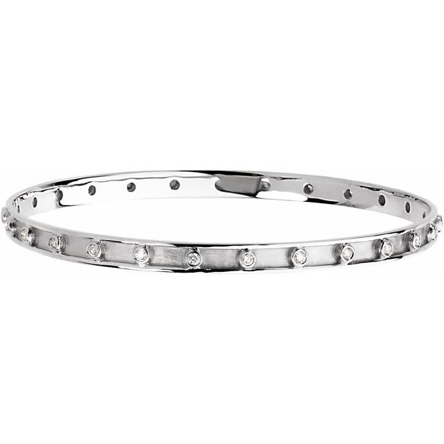 Armring – 14K hvitt gull fra Smykke24