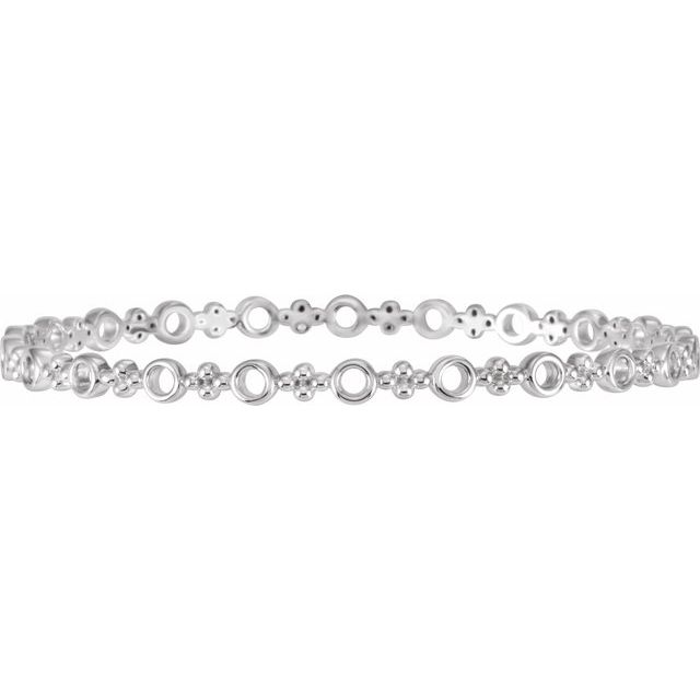 Armring – 14K hvitt gull fra Smykke24