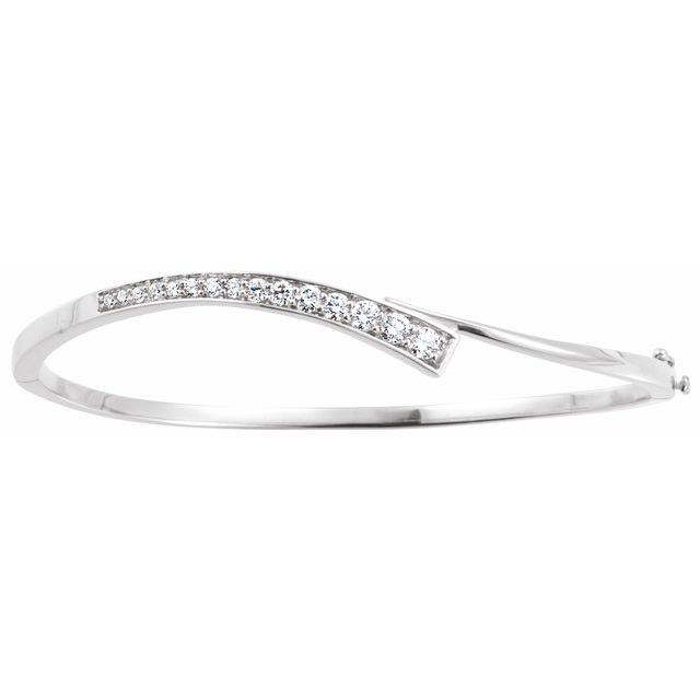 Armring – 14K hvitt gull fra Smykke24