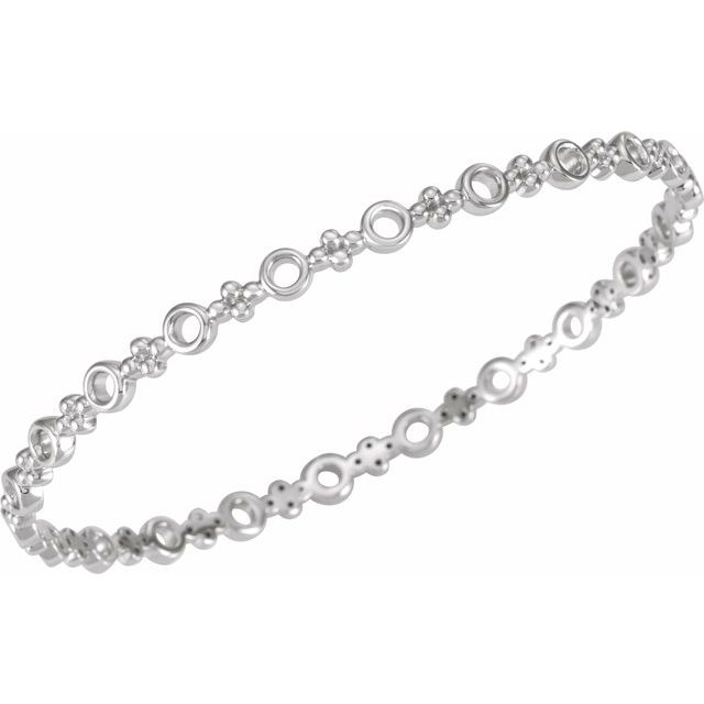 Armring – 14K hvitt gull fra Smykke24