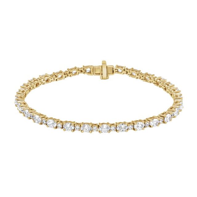 Tennisarmbånd – 14K gult gull fra Smykke24