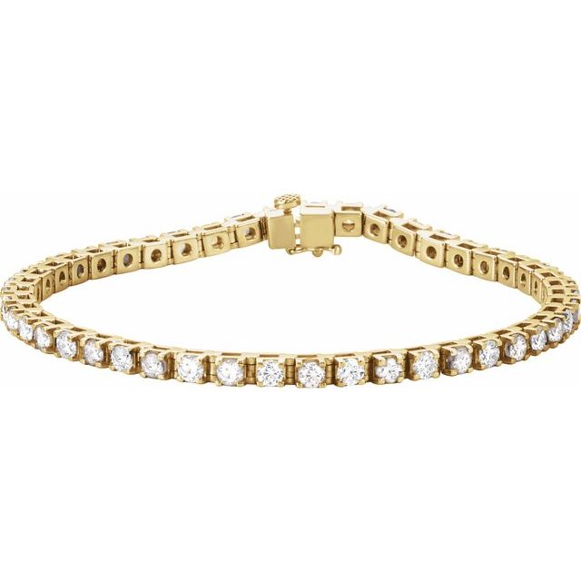 Tennisarmbånd – 14K gult gull fra Smykke24
