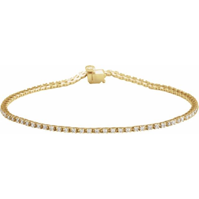 Tennisarmbånd – 14K gult gull fra Smykke24