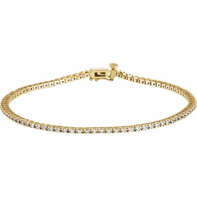 Tennisarmbånd – 14K gult gull fra Smykke24