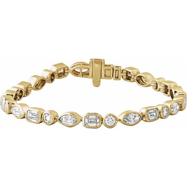 Tennisarmbånd – 14K gult gull fra Smykke24