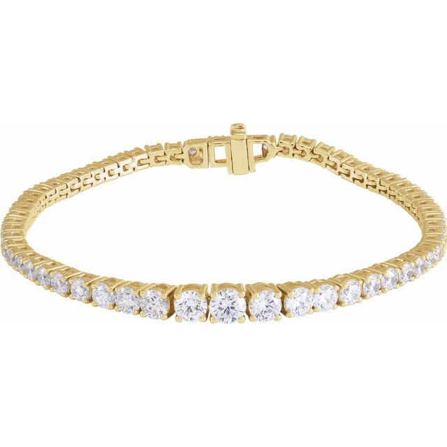Tennisarmbånd – 14K gult gull fra Smykke24