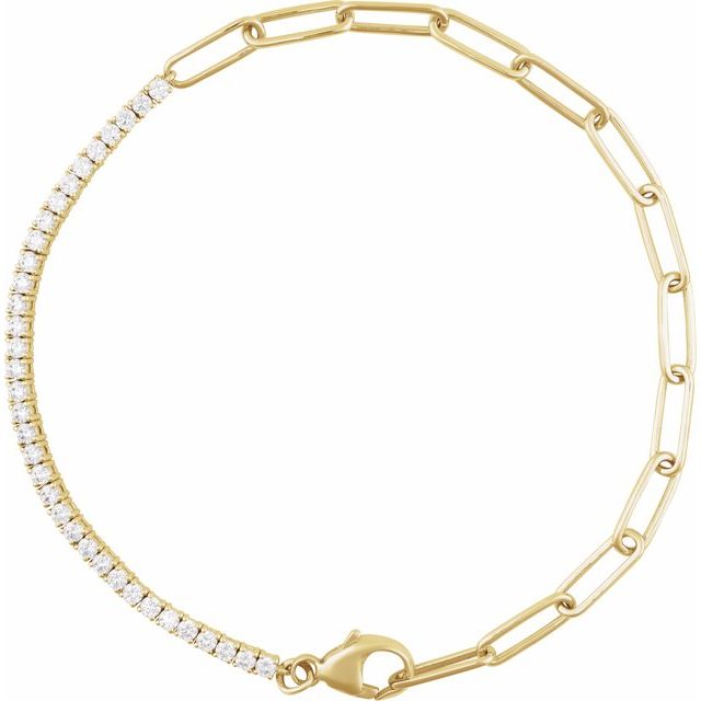 Tennisarmbånd – 14K gult gull fra Smykke24