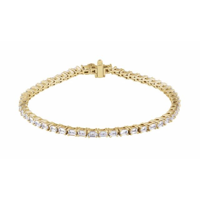 Tennisarmbånd – 14K gult gull fra Smykke24