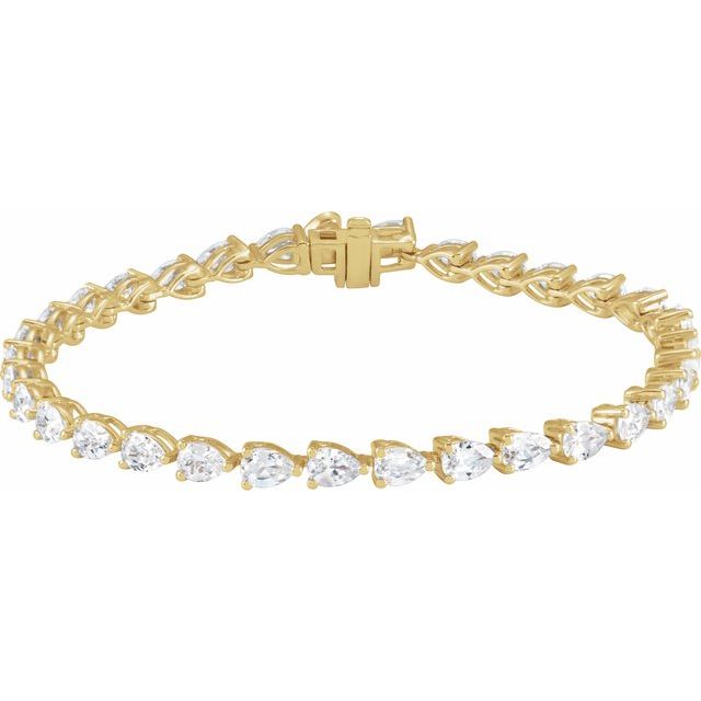 Tennisarmbånd – 14K gult gull fra Smykke24