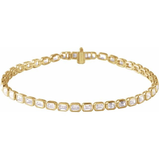 Tennisarmbånd – 14K gult gull fra Smykke24