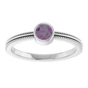 Ring med laboratoriedyrket edelsten – modell 72555