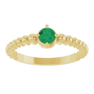Ring med laboratoriedyrket edelsten – modell 72561
