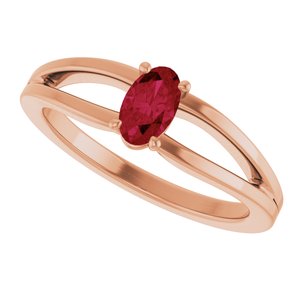 Ring med laboratoriedyrket edelsten – modell 19401