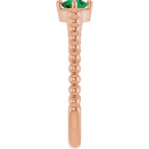 Ring med laboratoriedyrket edelsten – modell 72561
