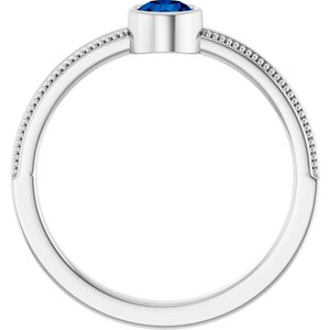 Ring med laboratoriedyrket edelsten – modell 72555