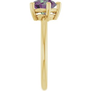 Ring med laboratoriedyrket edelsten – modell 72532