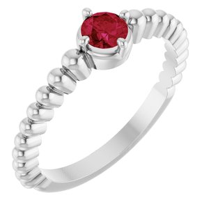 Ring med laboratoriedyrket edelsten – modell 72561