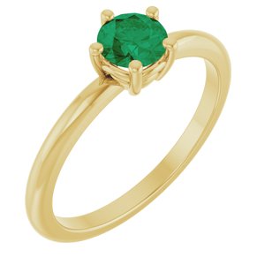 Ring med laboratoriedyrket edelsten – modell 72532