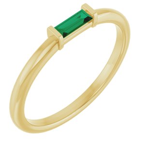 Ring med laboratoriedyrket edelsten – modell 122887