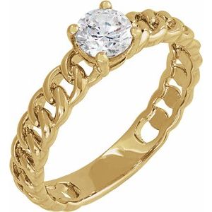 Ring med laboratoriedyrket diamant – modell 689046