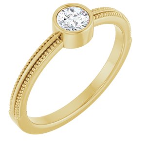 Ring med laboratoriedyrket edelsten – modell 72555