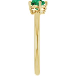 Ring med laboratoriedyrket edelsten – modell 72532