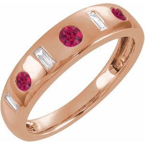 Ring med laboratoriedyrket edelsten – modell 689781