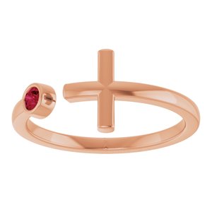 Ring med laboratoriedyrket edelsten – modell R43083