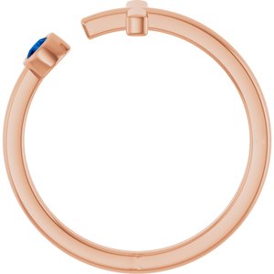 Ring med laboratoriedyrket edelsten – modell R43083