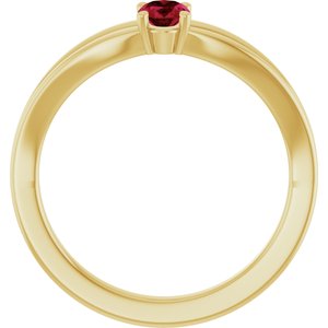Ring med laboratoriedyrket edelsten – modell 19401