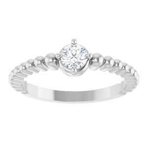 Ring med laboratoriedyrket edelsten – modell 72561