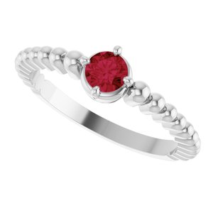 Ring med laboratoriedyrket edelsten – modell 72561
