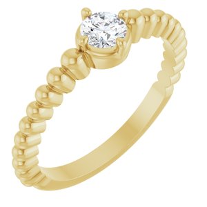 Ring med laboratoriedyrket edelsten – modell 72561