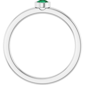 Ring med laboratoriedyrket edelsten – modell 72550