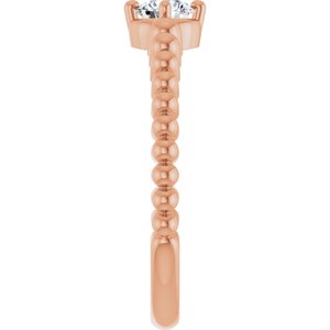 Ring med laboratoriedyrket edelsten – modell 72561