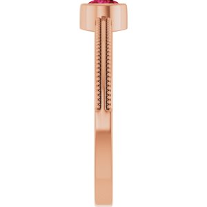 Ring med laboratoriedyrket edelsten – modell 72555